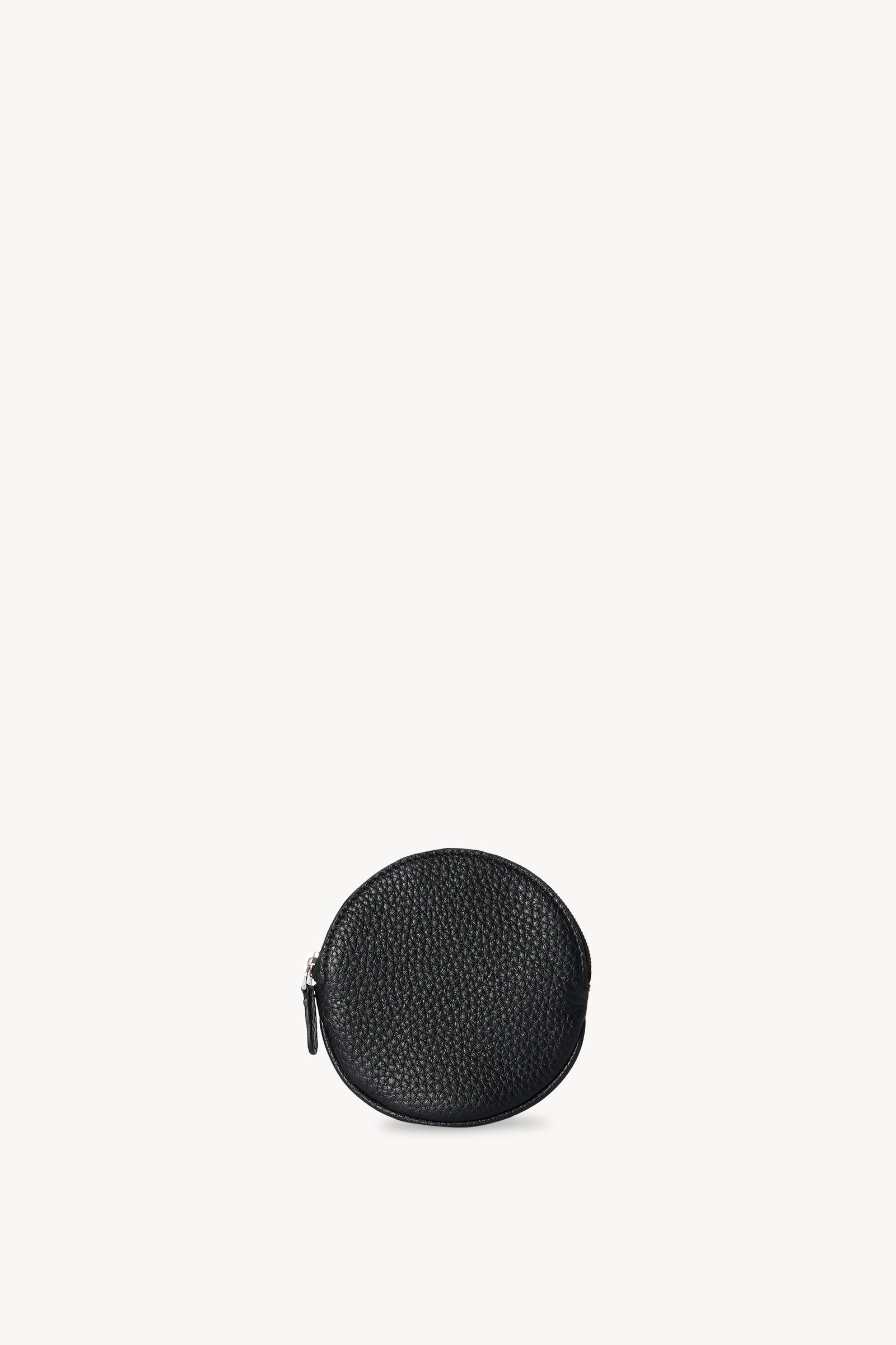 Round Pouch Black in Leather – The Row
