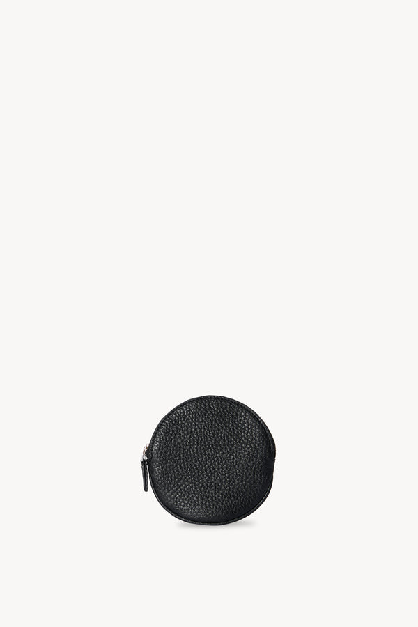 Round Pouch in Leather