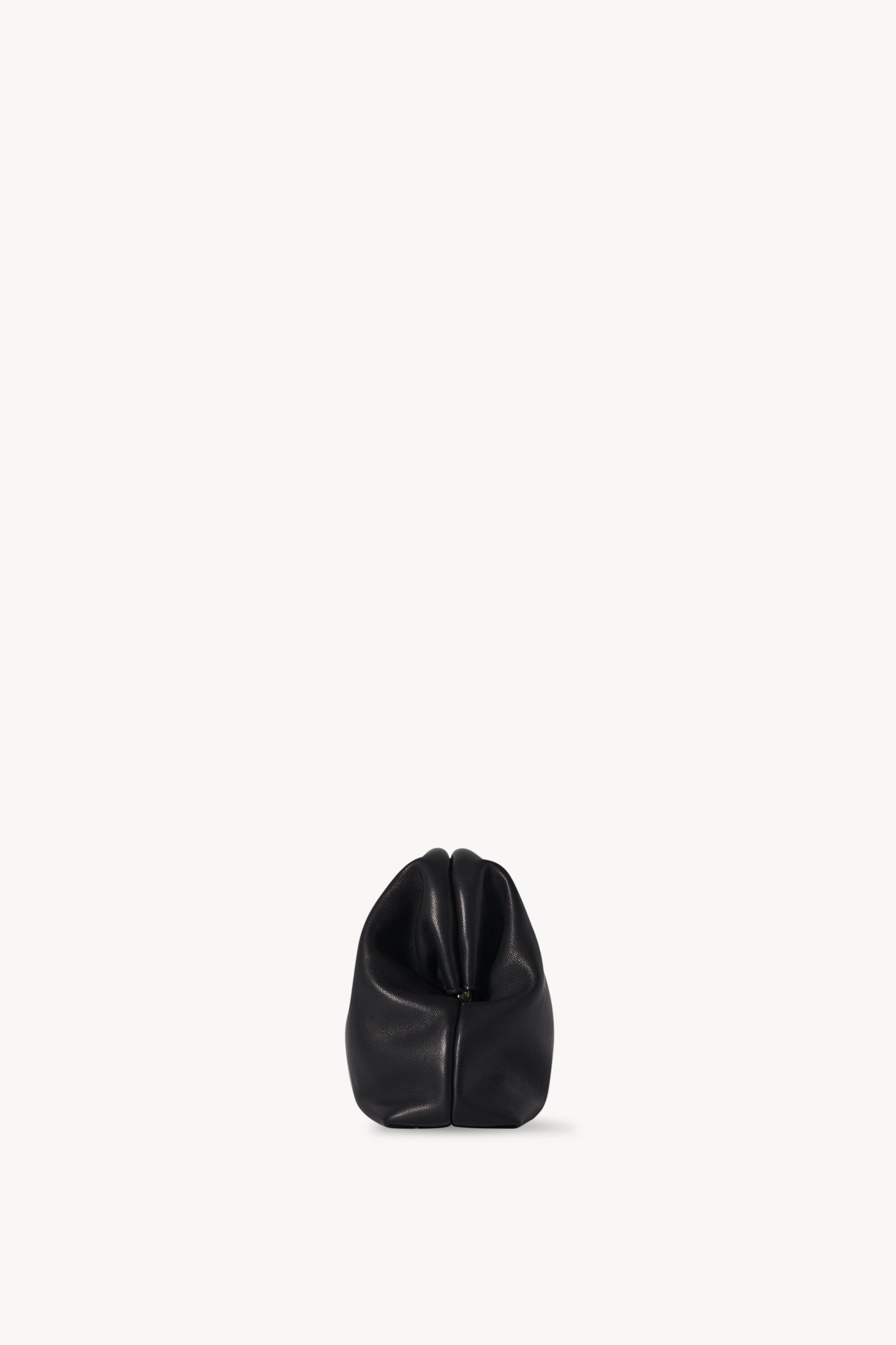 【関税送料込】The Row Mira Clutch in Leather Black Mira Clutch Black in Leather – The Row