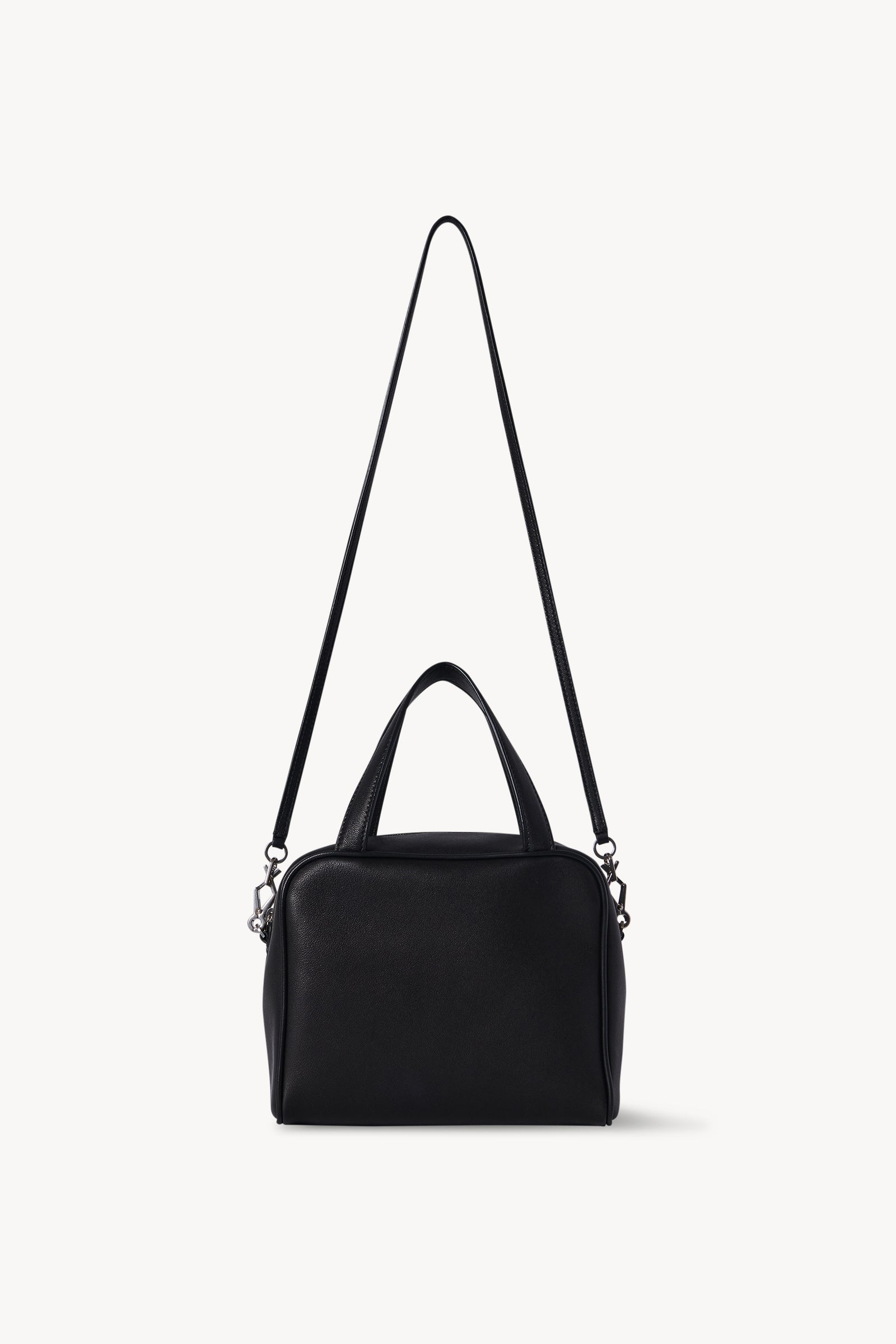 （New) The Row ブラウン レイ トップハンドルバッグ Ray Bag Black in Leather – The Row