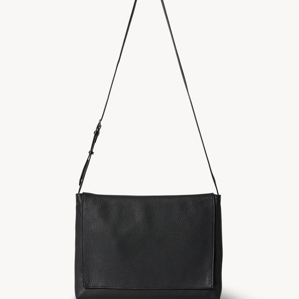 【THE ROW】Nan black leather shoulder bag Nan Shoulder Bag Green in Leather – The Row