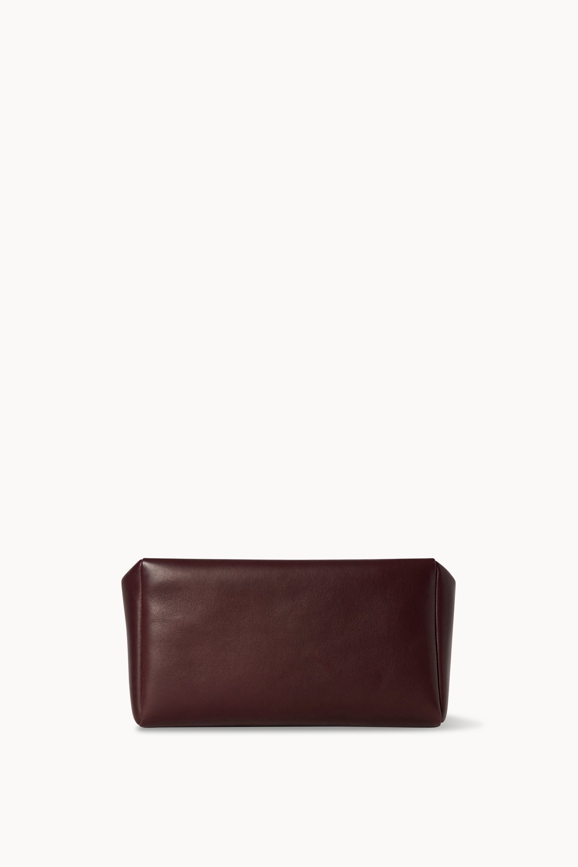Squared Compact Clutch Bag in Leather