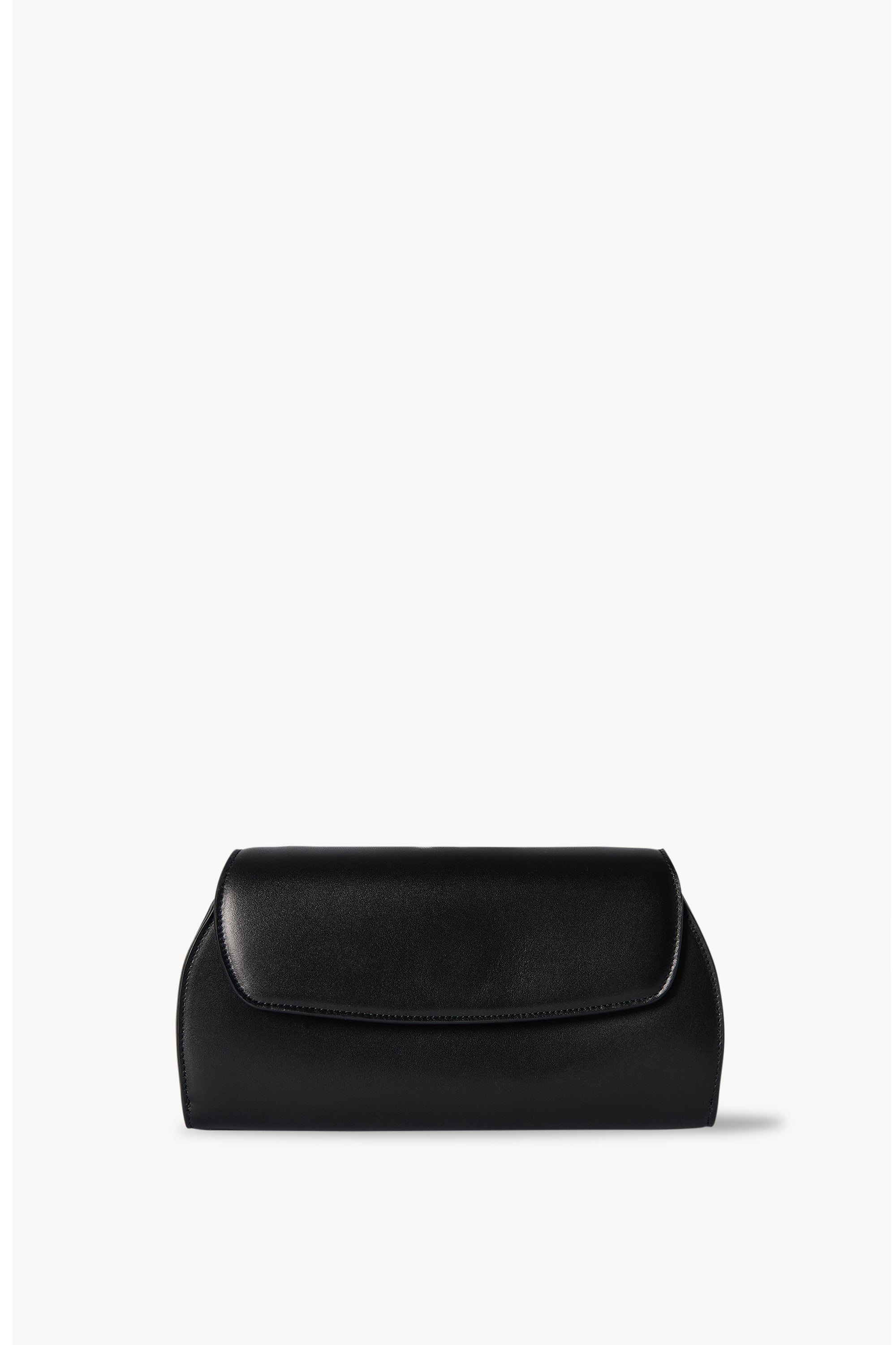 Curved Clutch in Leather