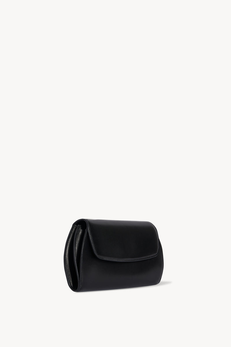 Curved Clutch in Leather