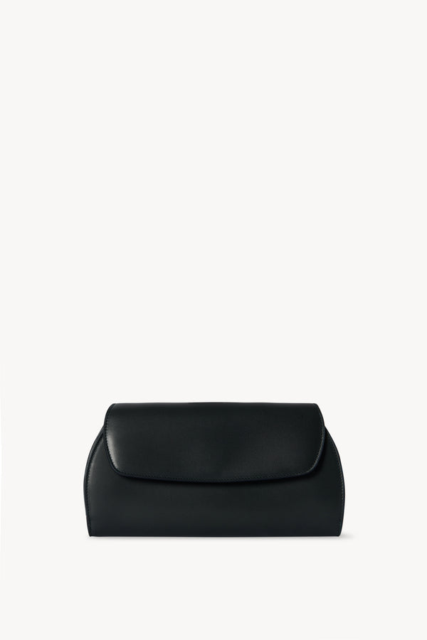 Curved Clutch in Leather