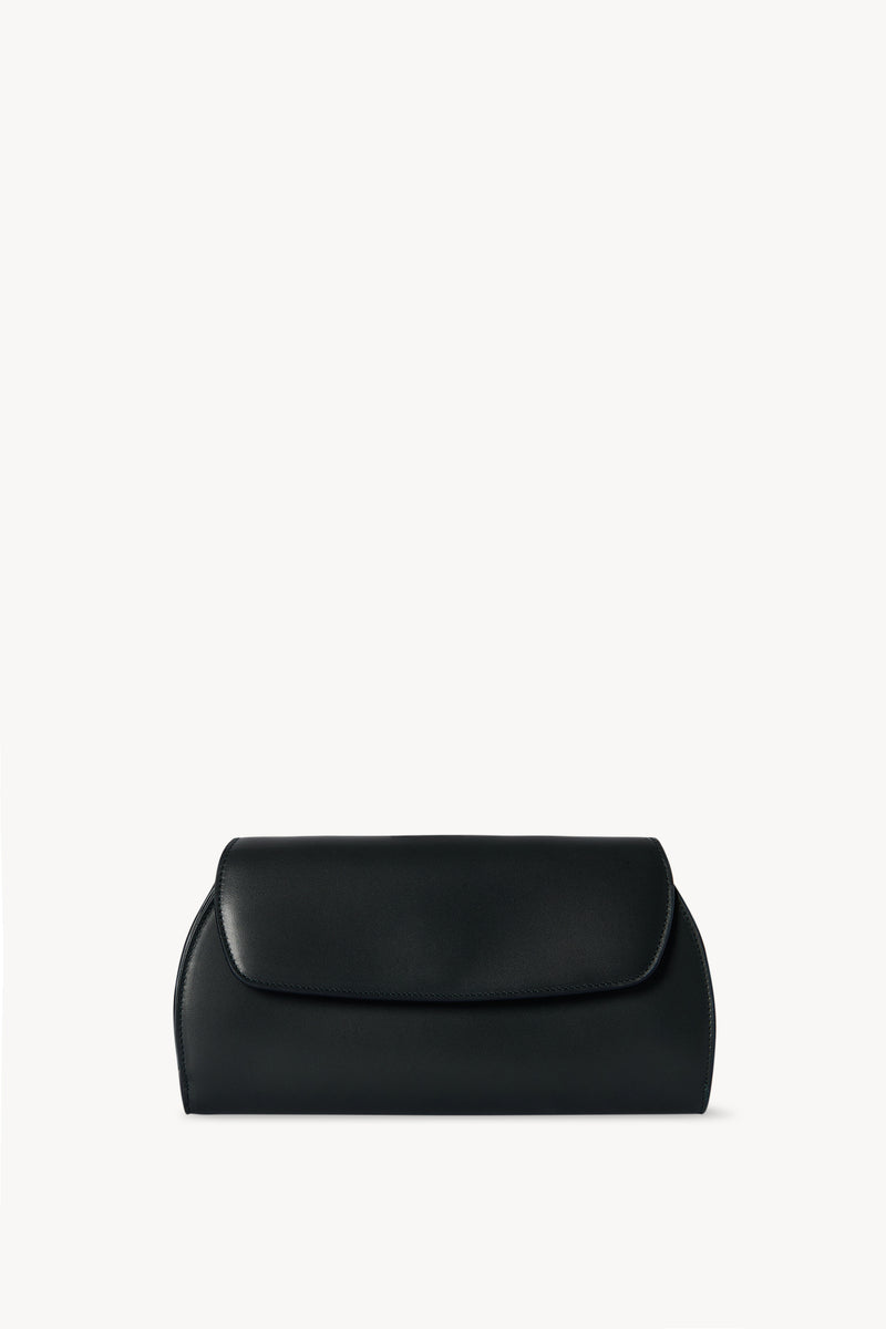 Curved Clutch in Leather
