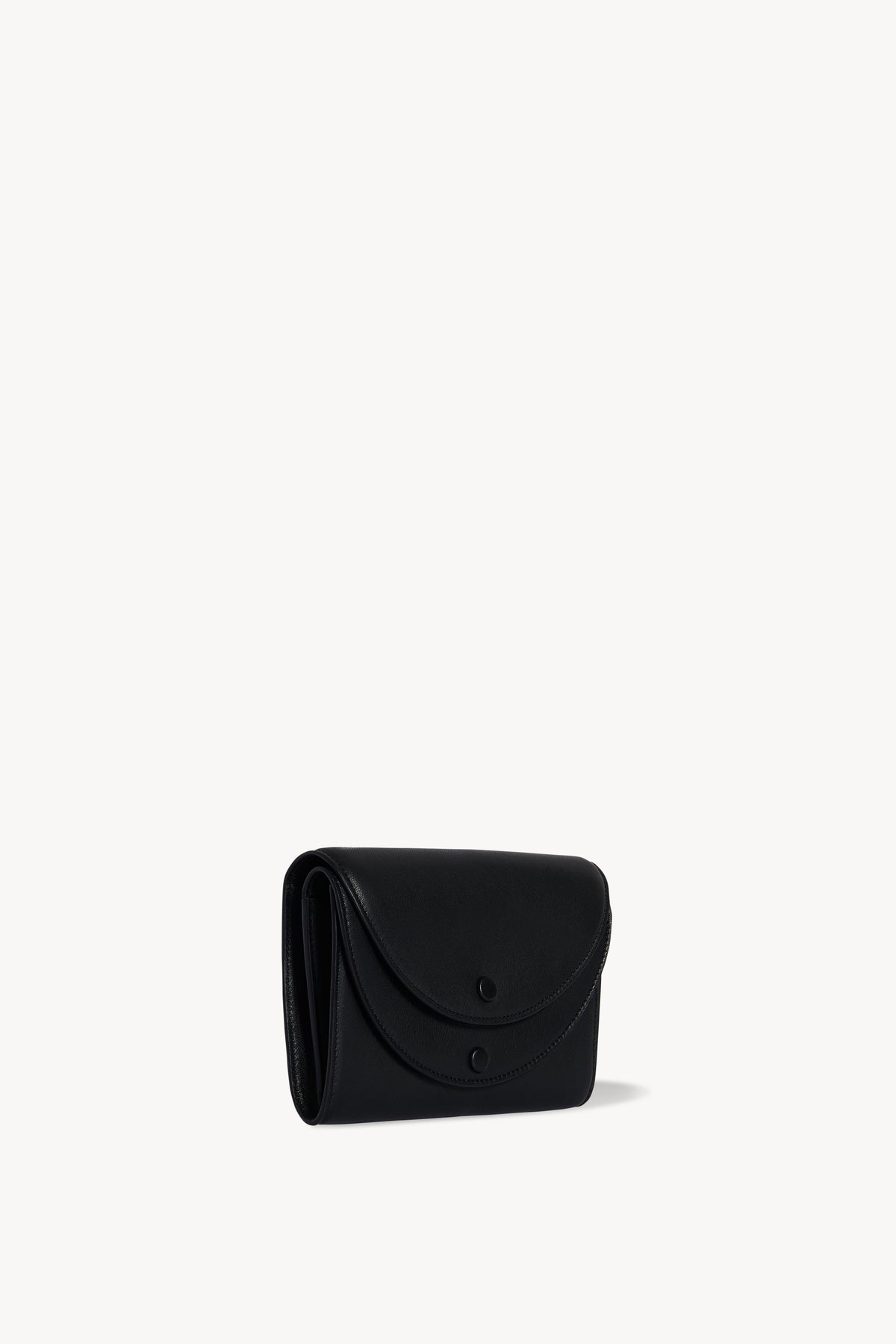 Double Flap Clutch in Leather