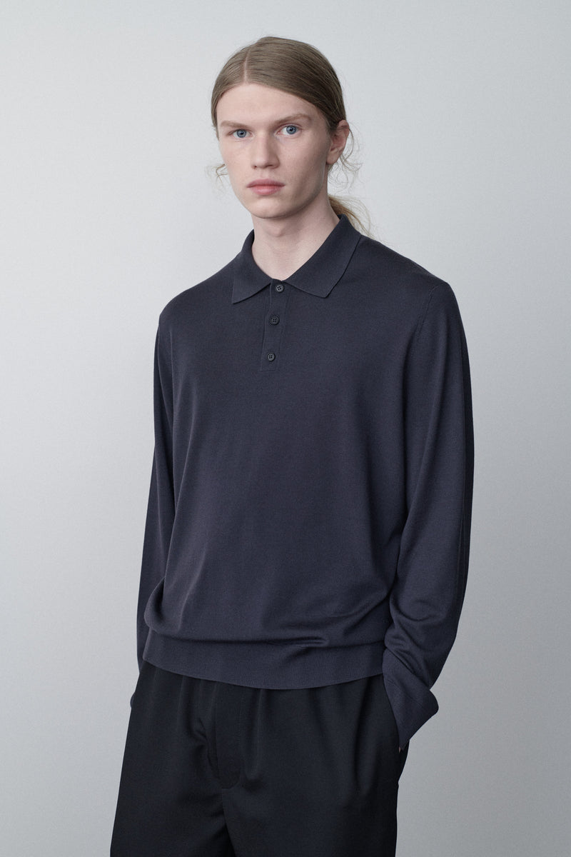 Diego L/S Polo in Wool