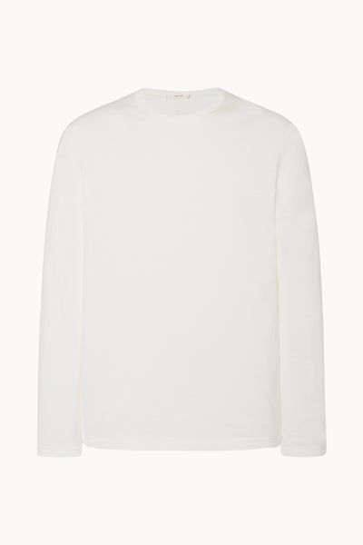 THE ROW Leon Tシャツ スーピマコットンジャージー 長袖 189K291WHTF_571547de-4574-4b77
