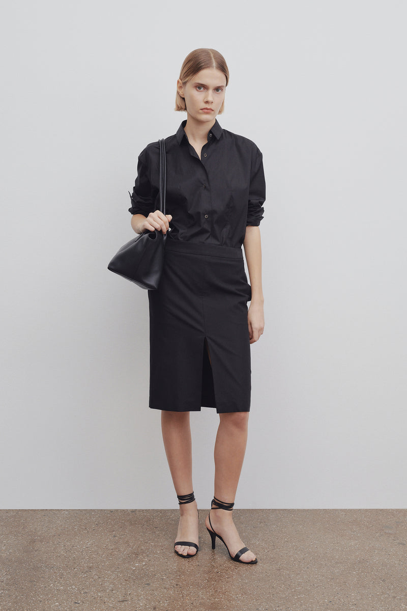 Benson Skirt in Cotton and Cashmere