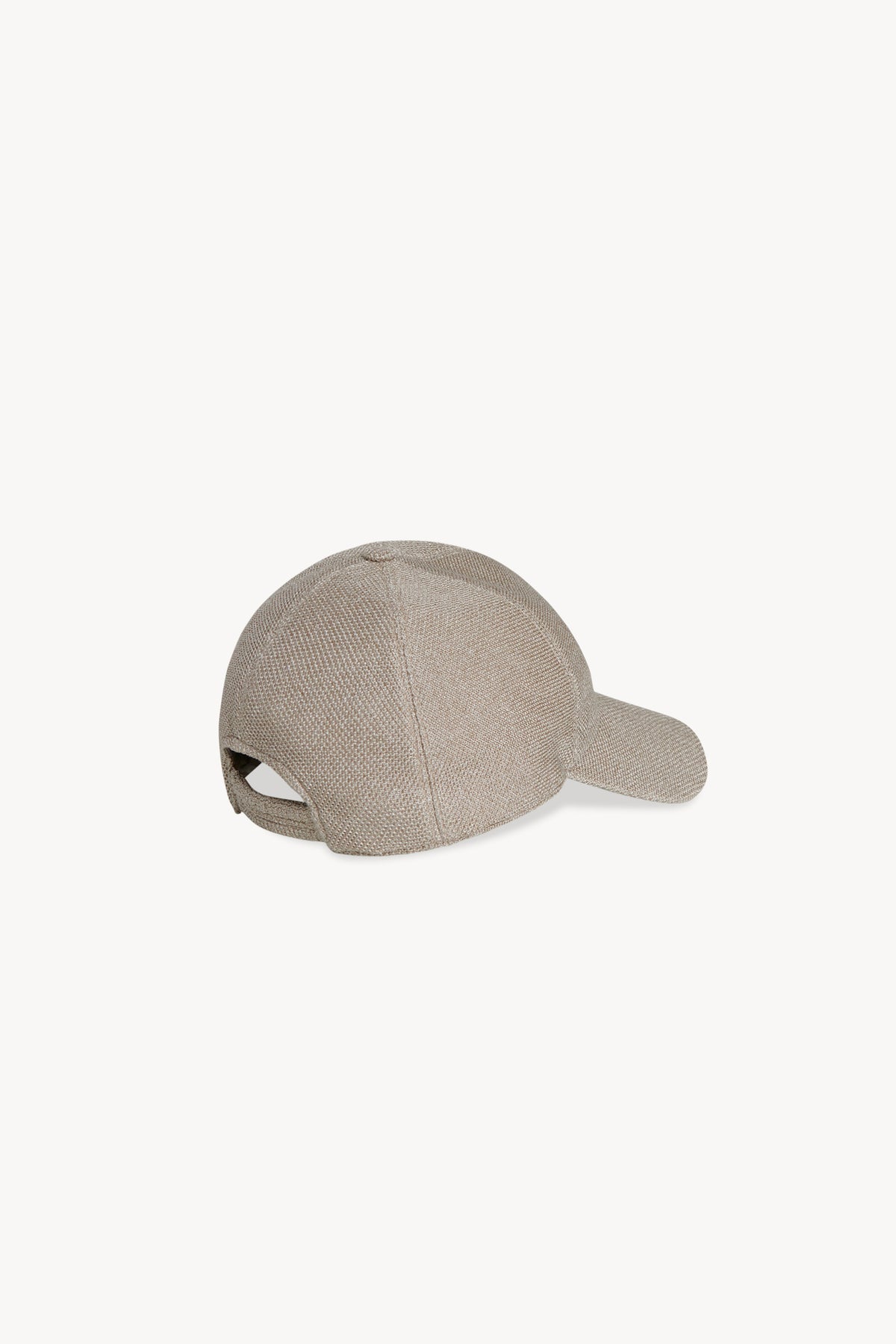 Caspian Silk Baseball Cap in White - The Row