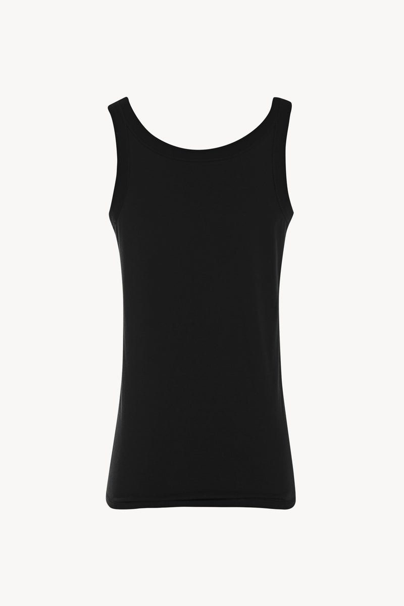 Tank Top Spaghetti Strap Organic Black