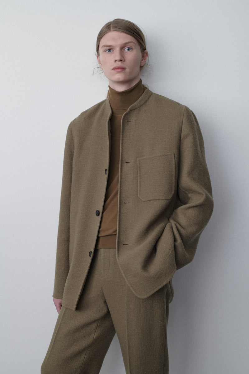 Everett Jacket in Virgin Wool and Linen