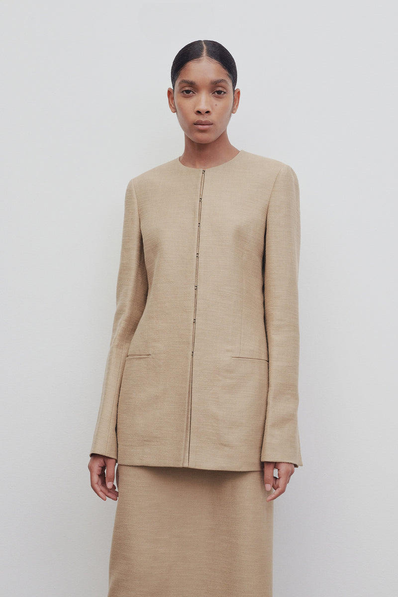 Baymon Jacket in Linen and Cotton