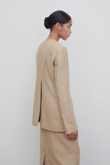 Baymon Jacket in Linen and Cotton