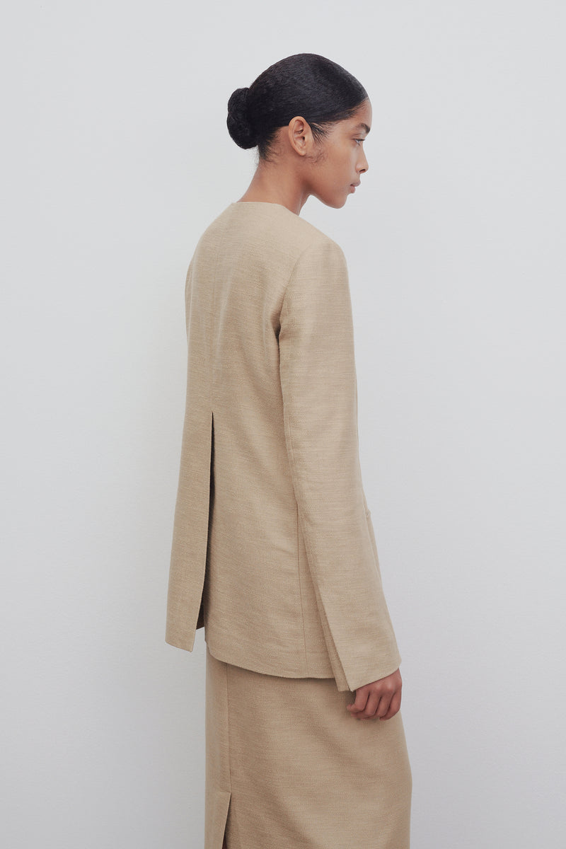 Baymon Jacket in Linen and Cotton