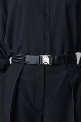 Alex Woven Belt in Leather