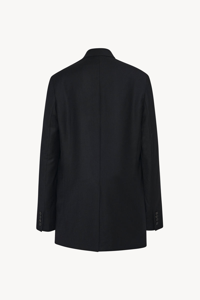 Dustina Jacket Black in Virgin Wool – The Row