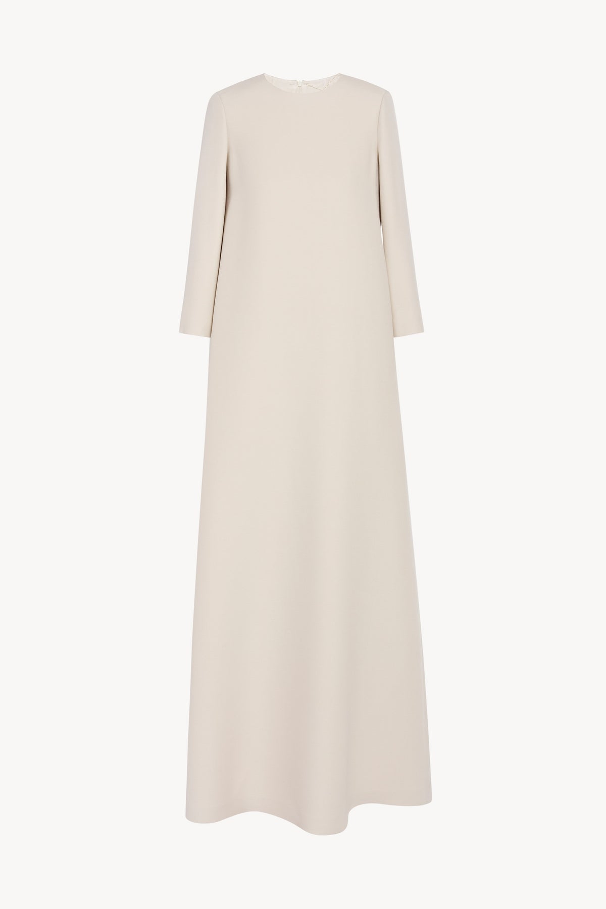 Stefos Dress White in Wool and Silk – The Row