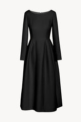 Lilibet Dress in Wool and Silk