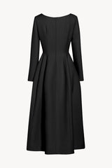 Lilibet Dress in Wool and Silk