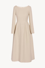 Lilibet Dress in Wool and Silk