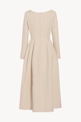 Lilibet Dress in Wool and Silk