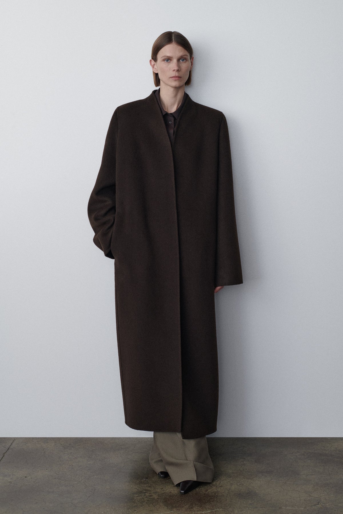 Ceren Coat in Virgin Wool and Cashmere