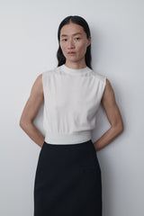 Flavia Top in Wool and Silk