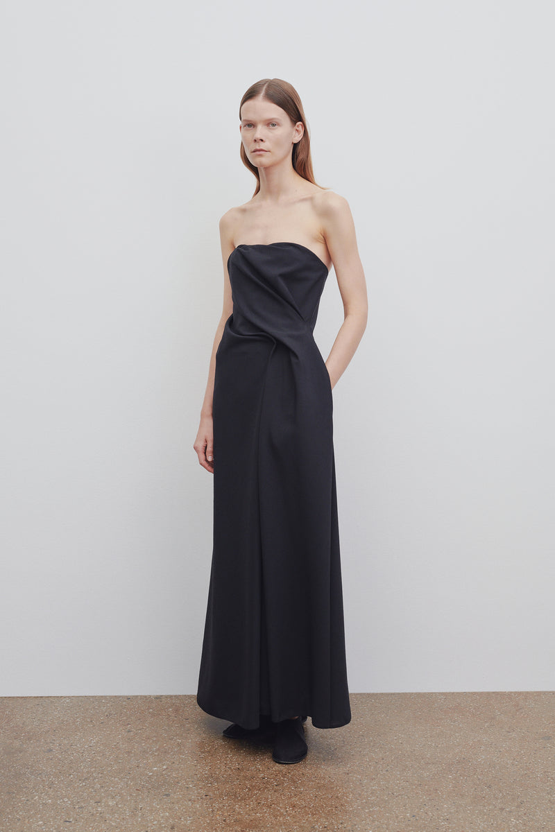 Bima Dress in Polyester and Virgin Wool