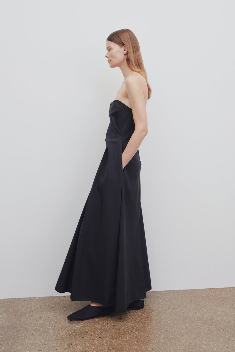 Bima Dress in Polyester and Virgin Wool