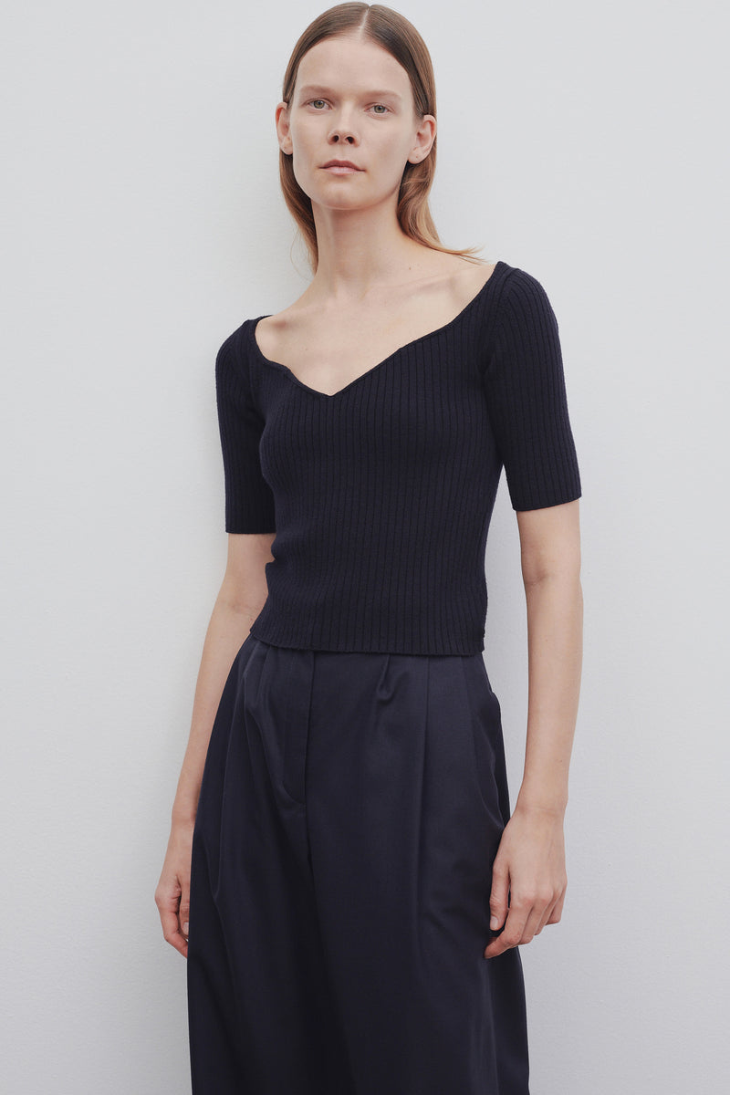 Grais Top in lana vergine