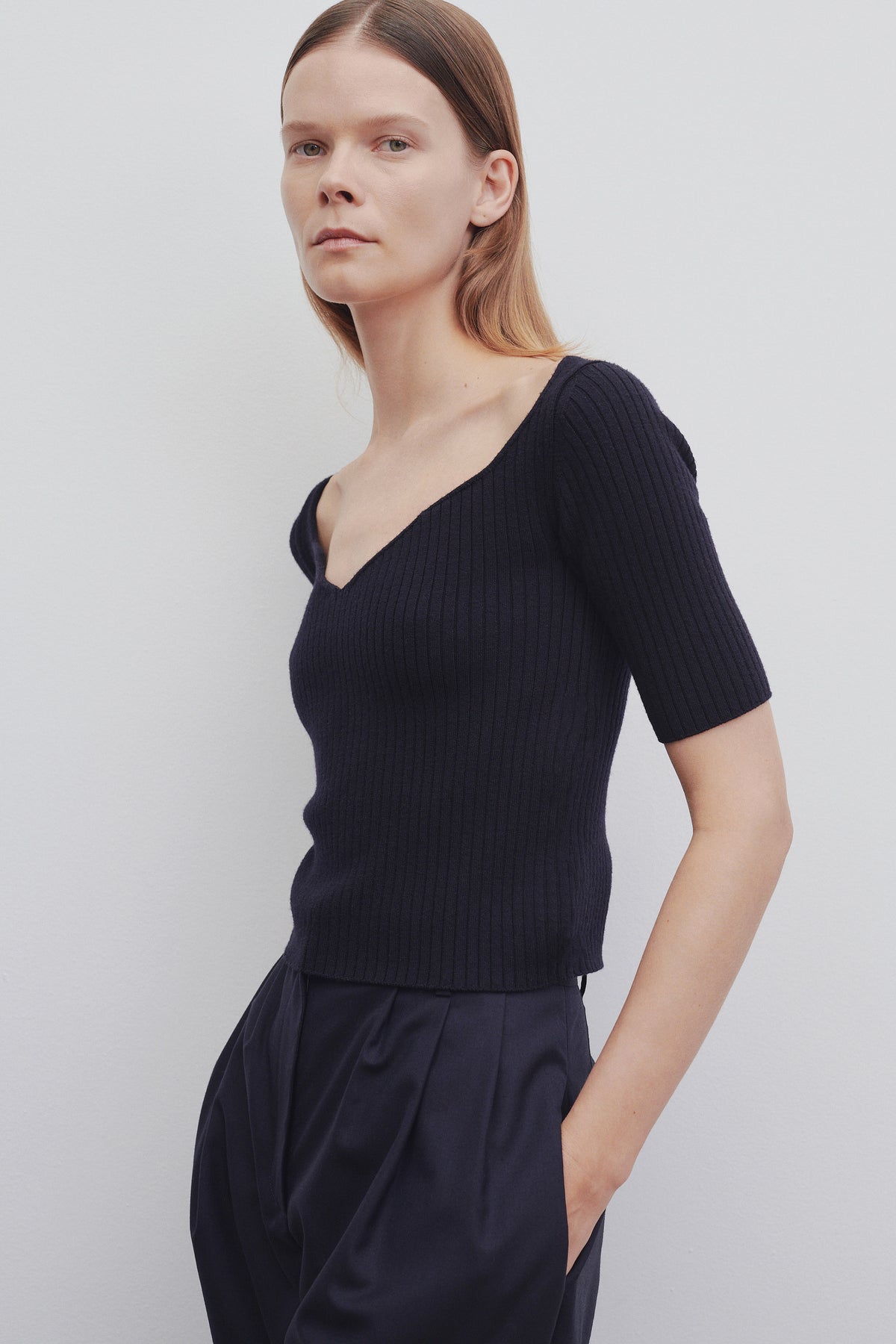 Grais Top in lana vergine