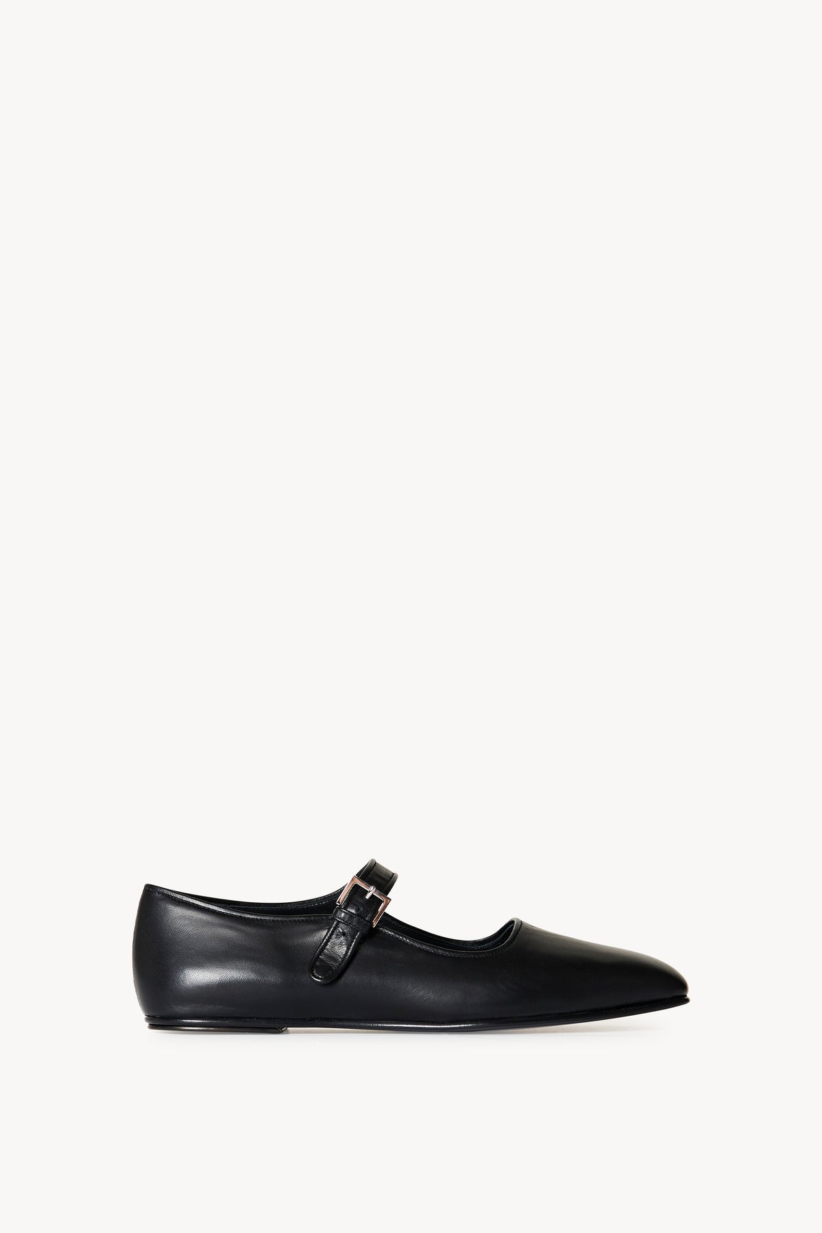 Ava Shoe Black in Leather – The Row