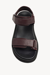 Hook and Loop Sandal in Leather