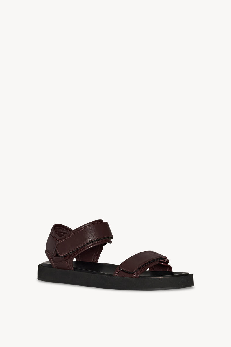 Hook and Loop Sandal in Leather