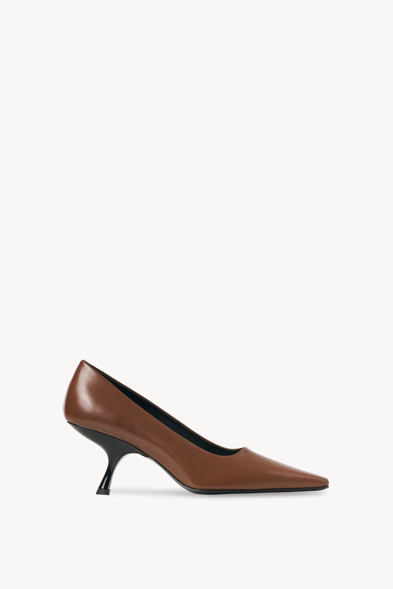 Kitten Pump in Leather