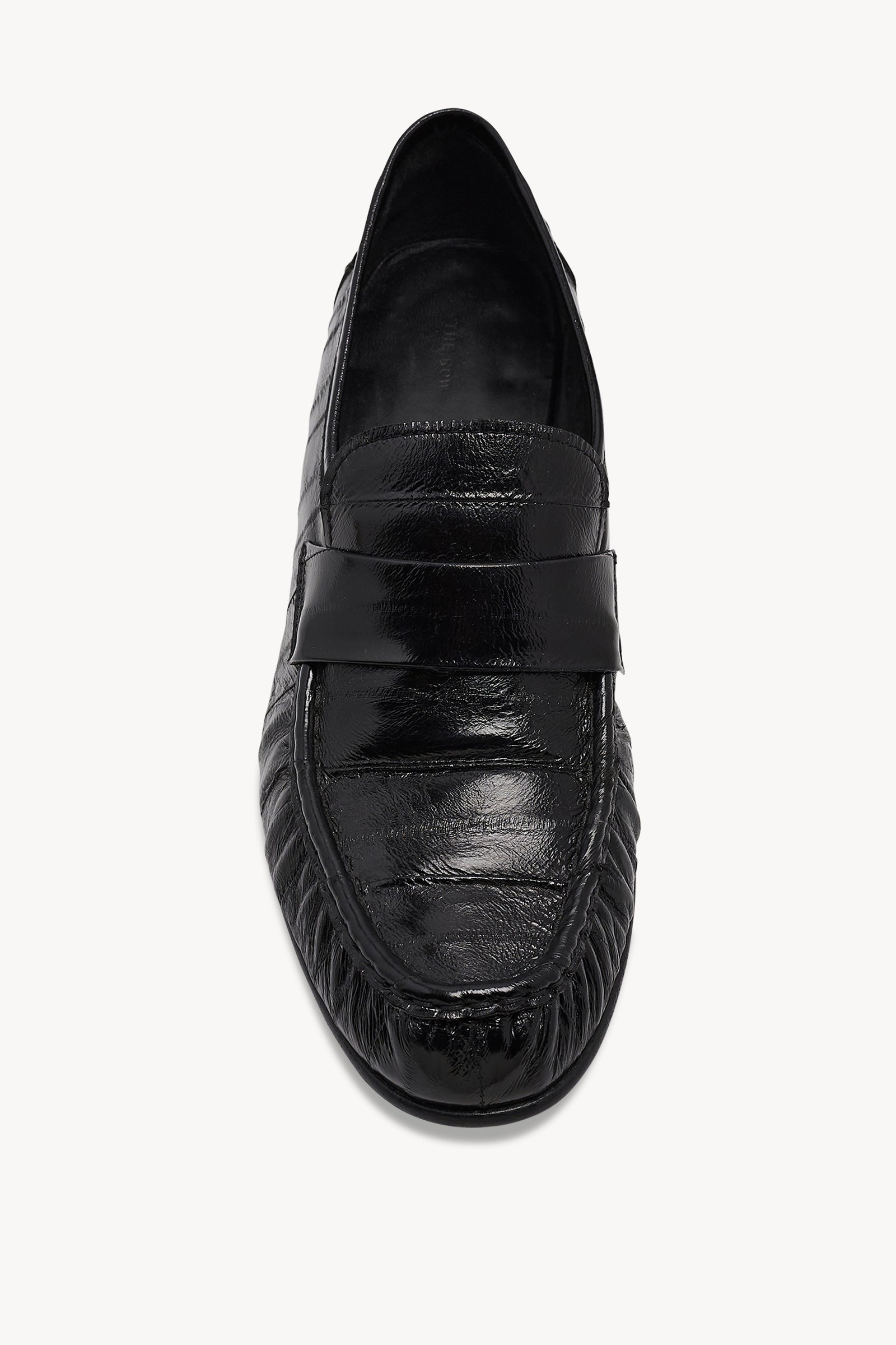 Mocassin Souple à Enfiler en Cuir Noir Profond – Garçon Mocassin Souple à Enfiler en Cuir Noir Profond – Garçon