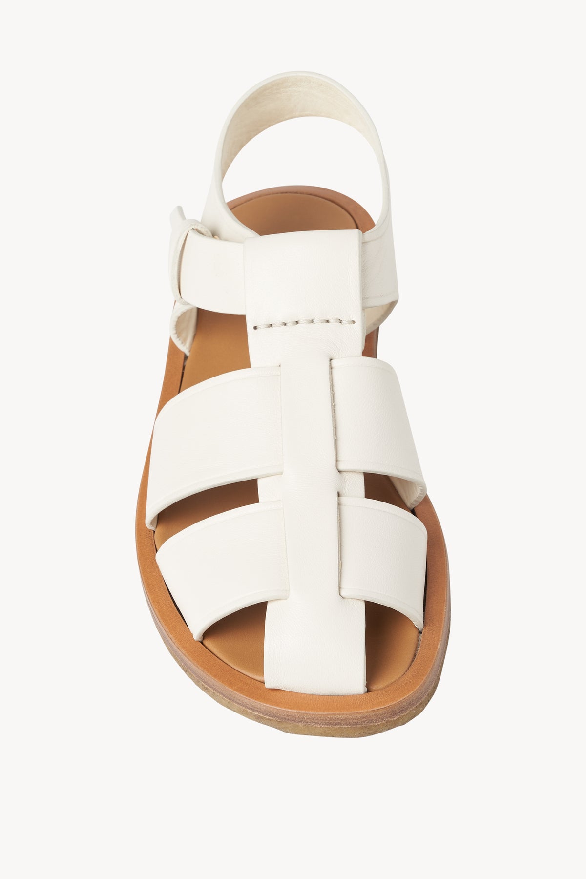 Fisherman Crepe Sandal in Leather