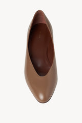 Almond Pump in Leather