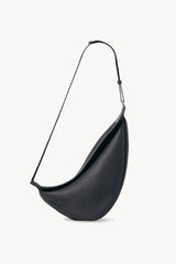 The Row - Small Slouchy Banana Bag in Suede - Black - One Size