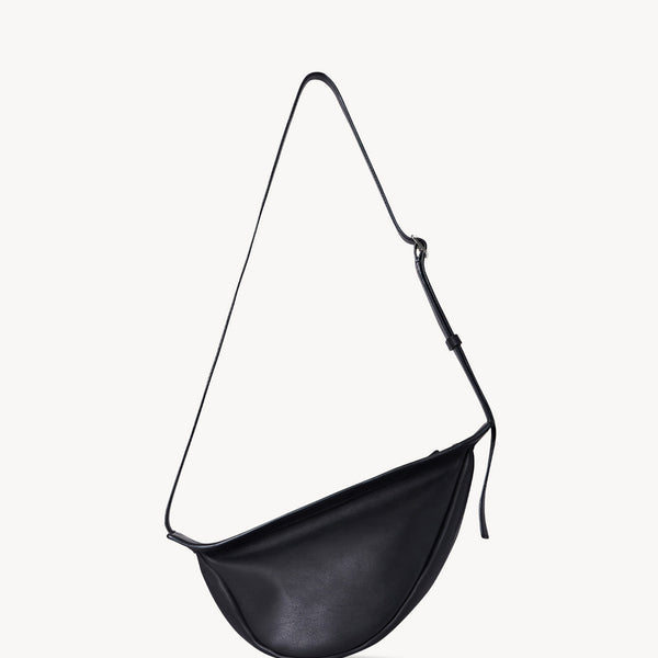 入手困難【The Row】Small Slouchy Banana Bag in Leather Black Small Slouchy Banana Bag Black in Leather – The Row