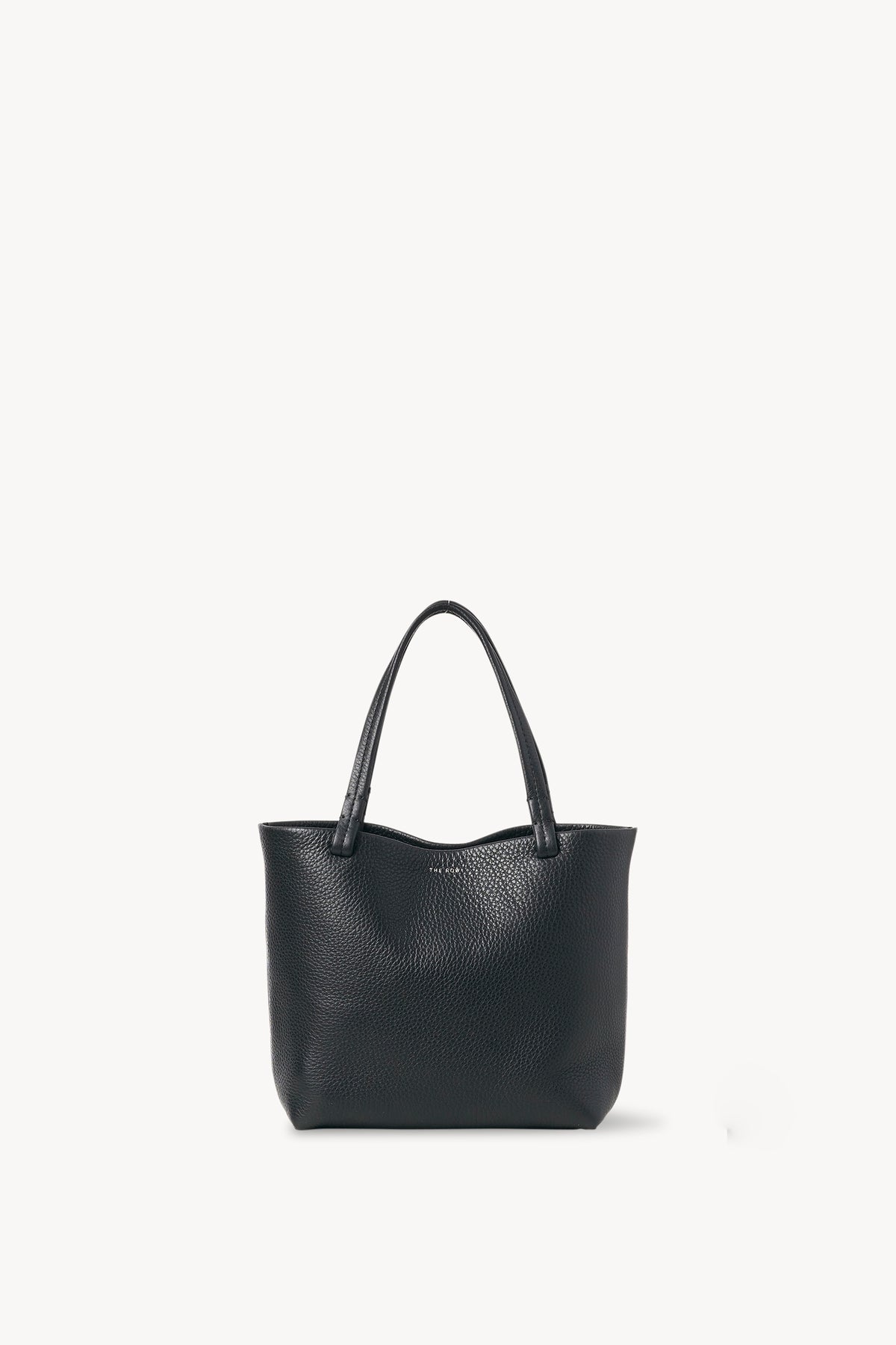 Black leather tote bag - Black