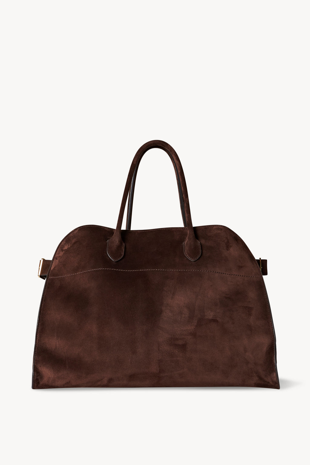 Soft Margaux 17 Leather Tote Bag in Brown - The Row