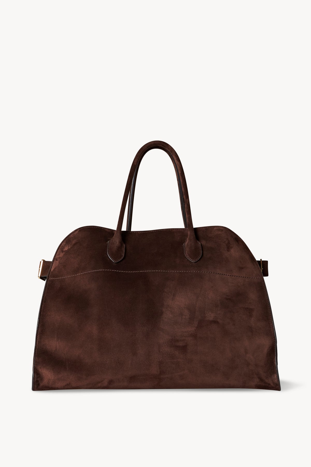 Soft Margaux 17 Bag Brown in Suede – The Row