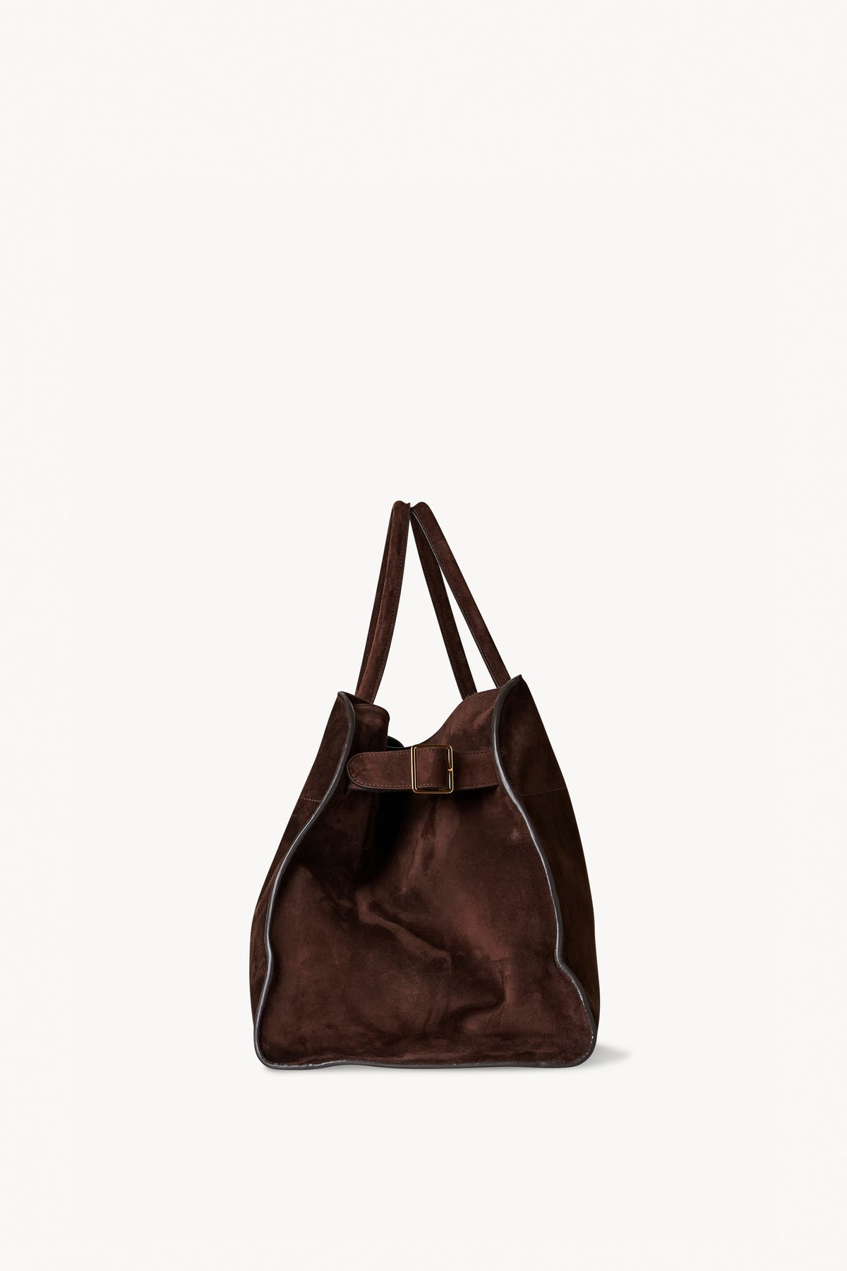 The Row Margaux 15 Top-Handle Bag in Suede