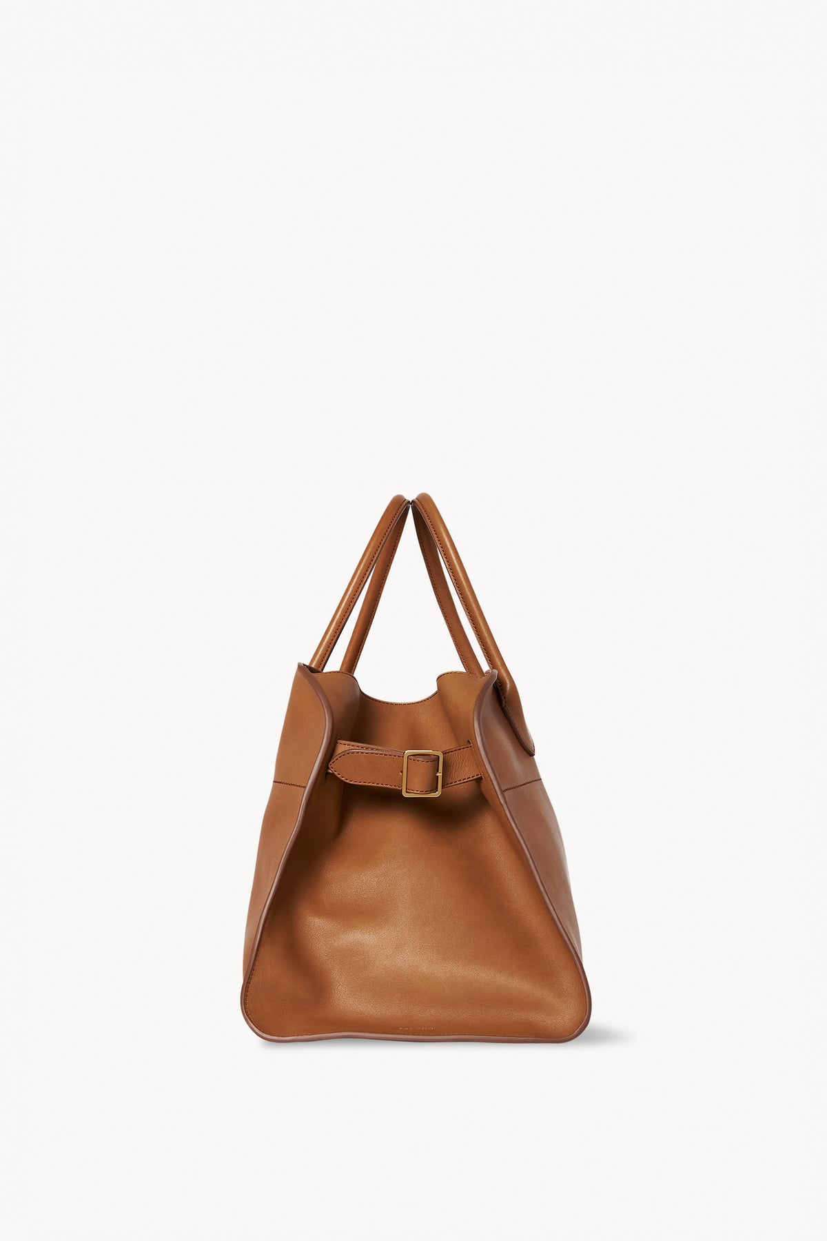 The Row, Soft Margaux 15 brown suede bag