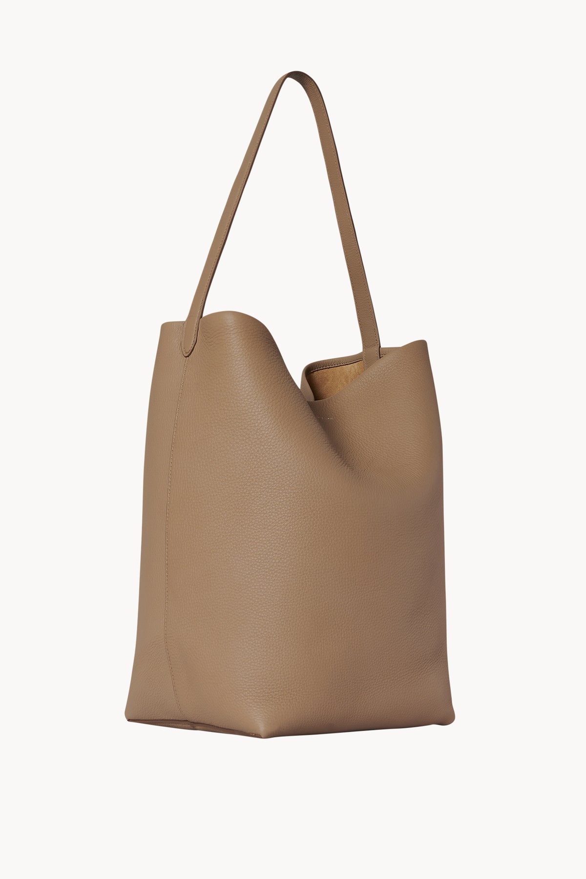 The Row N/s Park Textured-leather Tote in Brown