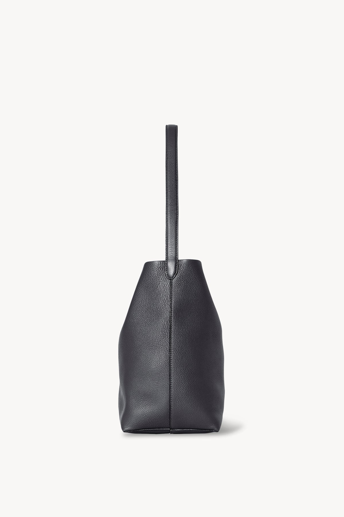 The Row N/s Park Medium Textured-leather Tote in Black