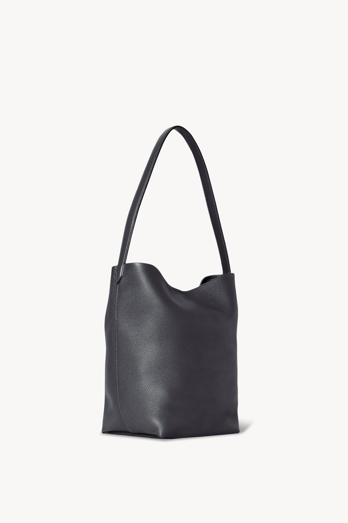 Black Leather-Look Tote Bag